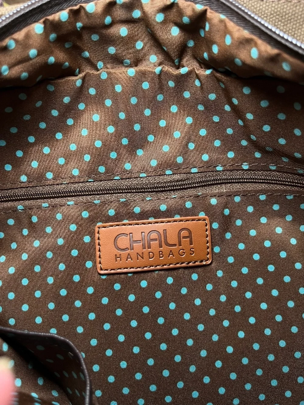 Chala Golden Retriever Striped Canvas Work Tote
